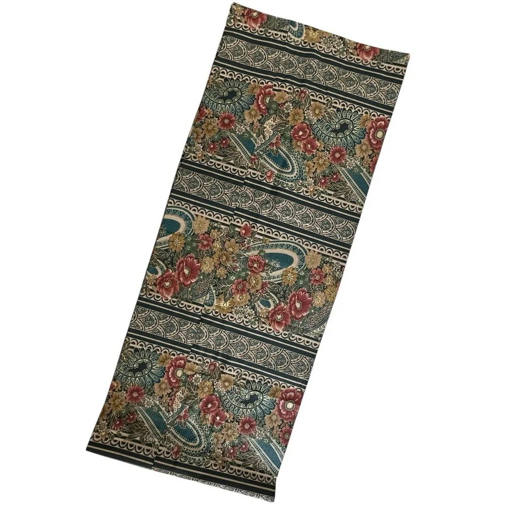 Croscill Luxury Valances Curtain 18x90 Inch Remi Pattern Spruce Green‎ USA Made